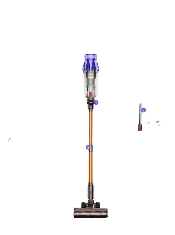 Laresar V7 500W 50KPA Suction Power Cordless Vacuum Cleaner - EU PLUG / Poland