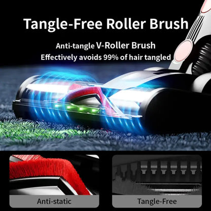 Aspirapolvere senza fili Cotiar con display LED della capacità per la rimozione di peli di pavimenti/tappeti e animali domestici