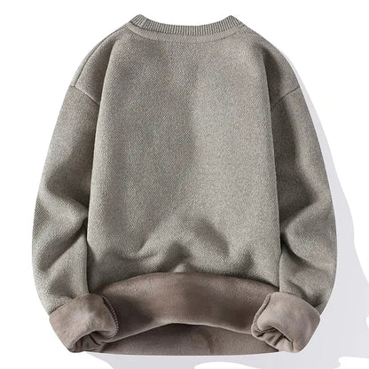 Men’s Plush and Thick Sweater Loose and Casual Korean Version