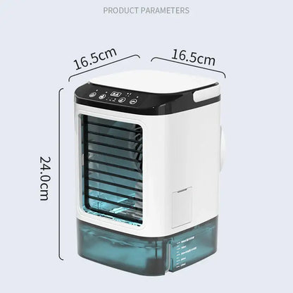 Desktop Air Conditioner Portable Fan Dual Spray Ultrasonic Automation