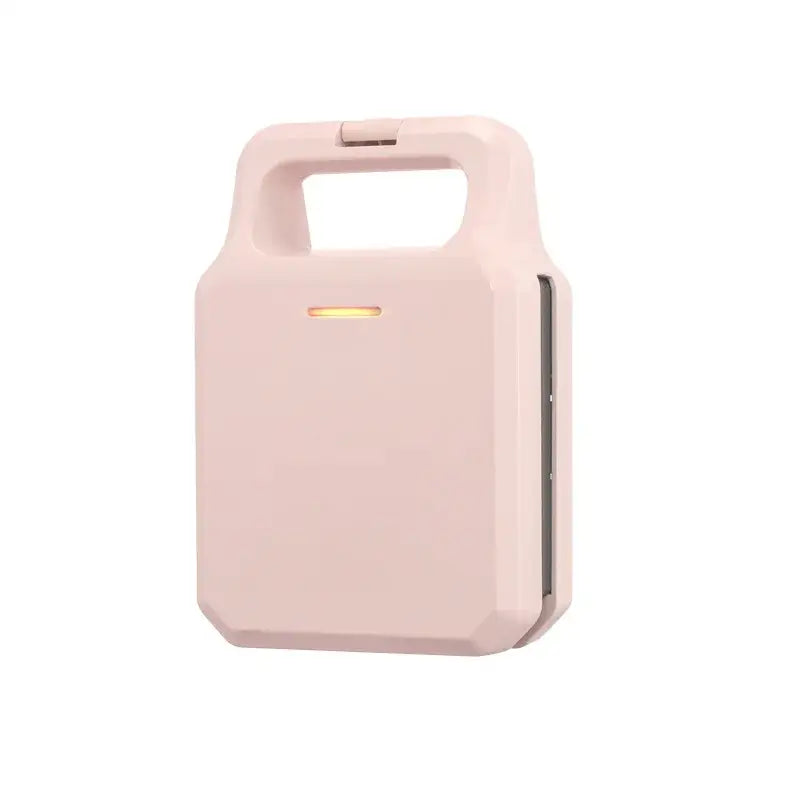 DMWD Bread Sandwich Maker Mini Light Food Waffle - Pink - Toaster Machine