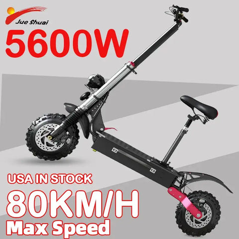 Dual Motor Long Range Electric Scooter For Adults 80 KM/H Max Speed