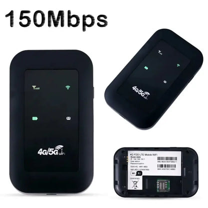 EATPOW 4G Pocket Wifi Router 150Mbps Modem Mobile WiFi Hotspot Wireless Mifi SIM Card Slot - Home