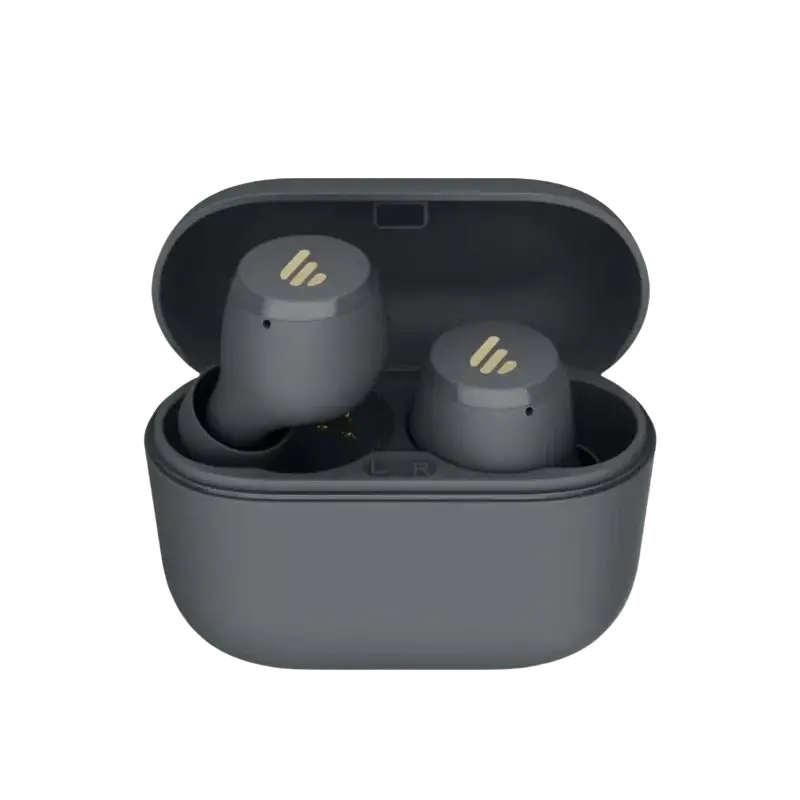 Edifier X3 Lite TWS True Wireless Earphone Bluetooth in charging case with gold accents