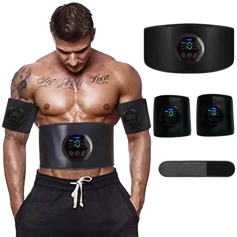 Muscle Stimulation Belt Electric ABS Stimulator Trainer EMS Abdominal Exerciser Toning Belts Fitness Training Gym Workout - laurichshop