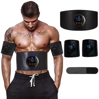 Muscle Stimulation Belt Electric ABS Stimulator Trainer EMS Abdominal Exerciser Toning Belts Fitness Training Gym Workout - laurichshop