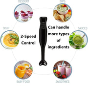 Electric Immersion Hand Blender(Black),Mixer,Chopper,Ice Crushing