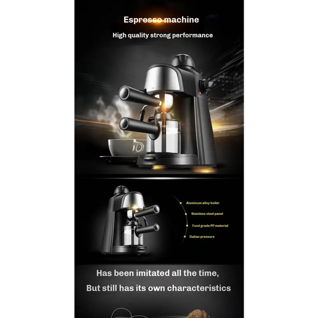 Electric Italian Coffee Machine 5 Bar Professional Espresso Maker 220 V