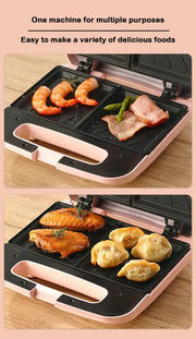 Electric Panini Sandwich Machine Multifunction Baking Pan