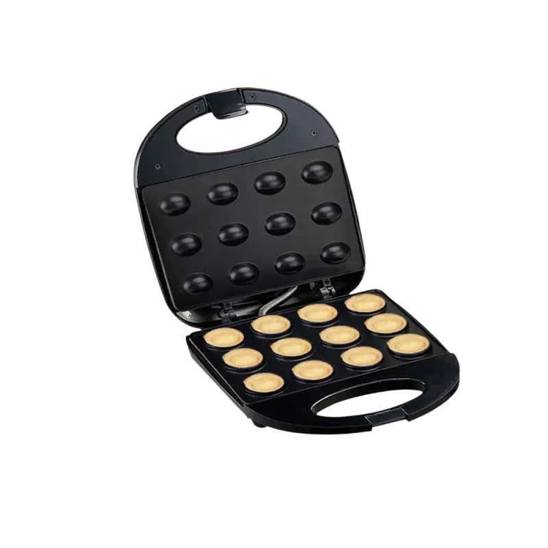 Electric Walnut Cake Waffle Maker with 12 cooking molds for delicious cake waffles