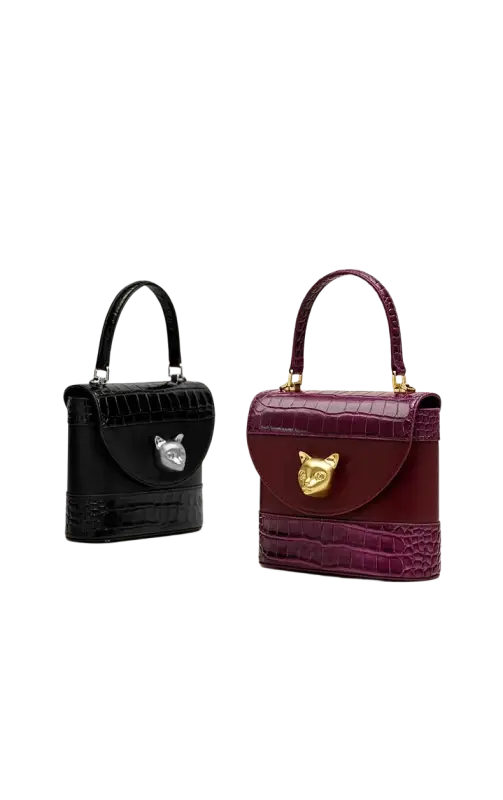 Bafelli Women's New Cross body Crocodile Grain Leather Handbag laurichshop