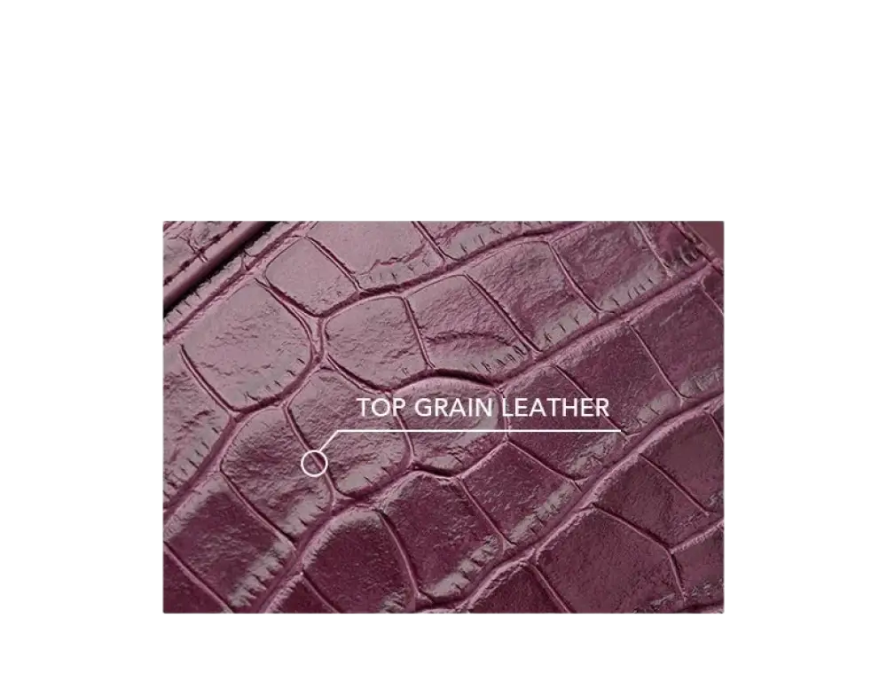 Bafelli Women's New Cross body Crocodile Grain Leather Handbag laurichshop