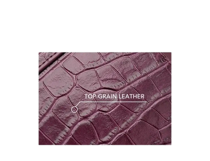 Bafelli Women's New Cross body Crocodile Grain Leather Handbag laurichshop