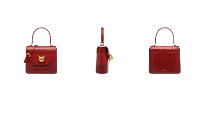 Bafelli Women's New Cross body Crocodile Grain Leather Handbag laurichshop