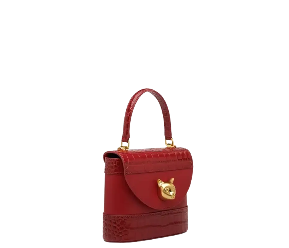 Bafelli Women's New Cross body Crocodile Grain Leather Handbag laurichshop