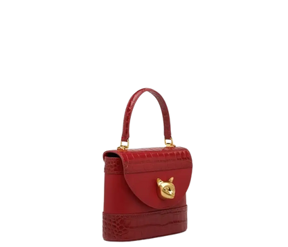 Bafelli Women's New Cross body Crocodile Grain Leather Handbag laurichshop