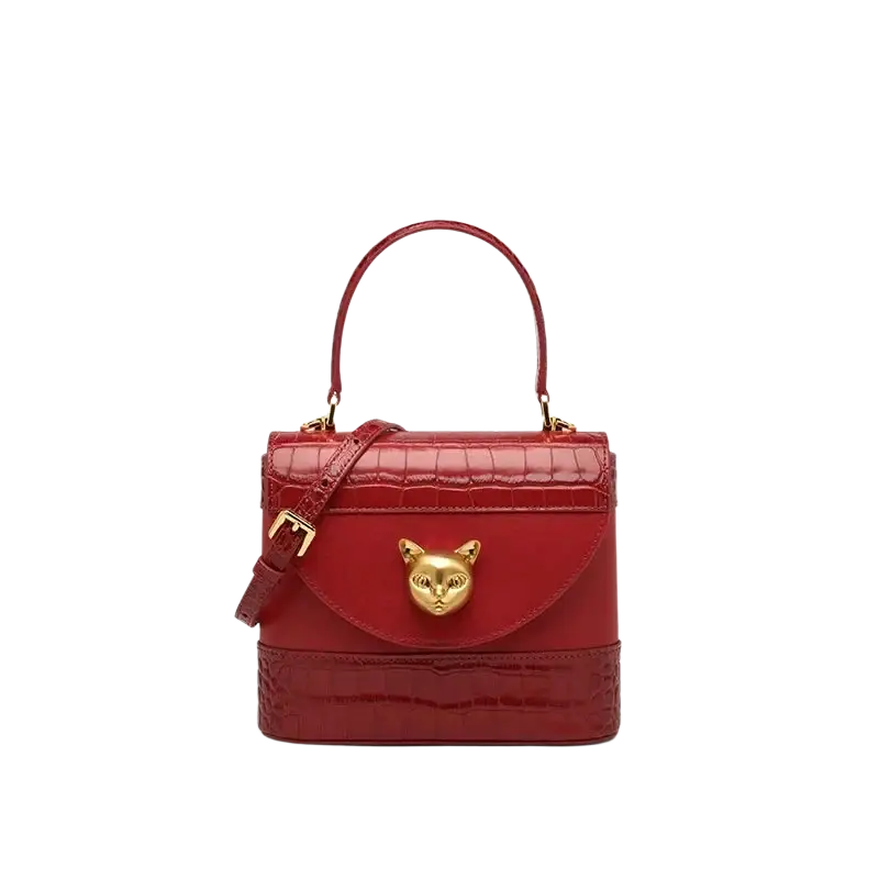 Bafelli Women's New Cross body Crocodile Grain Leather Handbag laurichshop