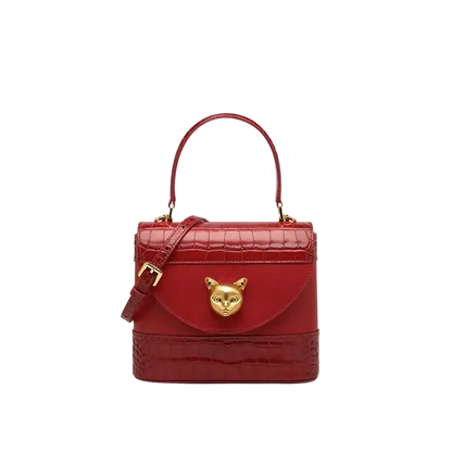 Bafelli Women's New Cross body Crocodile Grain Leather Handbag laurichshop