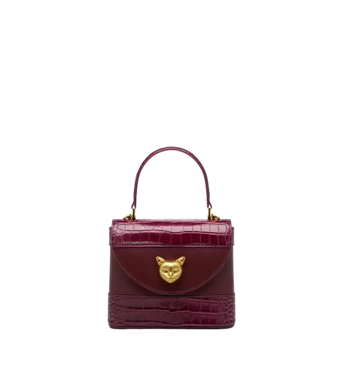 Bafelli Women's New Cross body Crocodile Grain Leather Handbag laurichshop