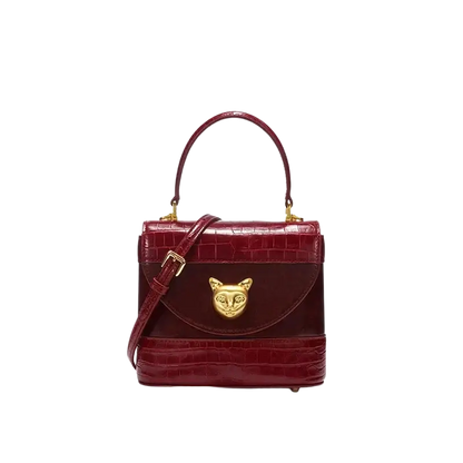 Bafelli Women's New Cross body Crocodile Grain Leather Handbag laurichshop