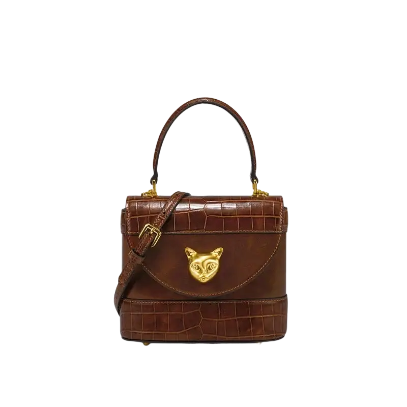 Bafelli Women's New Cross body Crocodile Grain Leather Handbag laurichshop