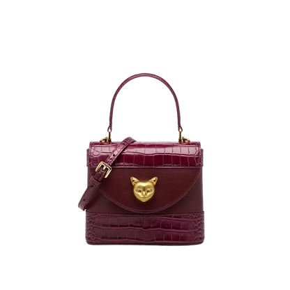 Bafelli Women's New Cross body Crocodile Grain Leather Handbag laurichshop