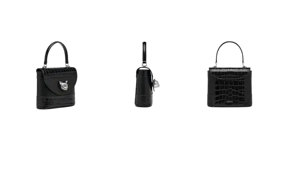 Bafelli Women's New Cross body Crocodile Grain Leather Handbag laurichshop