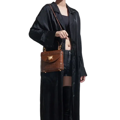 Bafelli Women's New Cross body Crocodile Grain Leather Handbag laurichshop