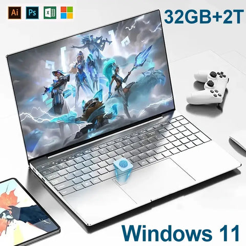 Fingerprint 15.6 Inch Laptop With 32GB Ram 2TB SSD Windows 11