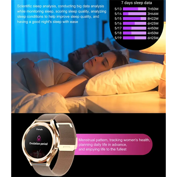 For Samsung Smartwatch Health Monitoring And Waterproof