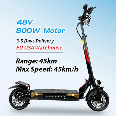 Fordable 2 Wheel Portable Mobility Electric Scooter 800 W For Adult