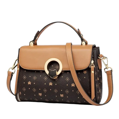 FOXER Women's Bag PVC Leather Vintage Signature Totes Retro Fashion Female Handbag Casual Ladies Travel Shoulder Crossbody Bags - laurichshop