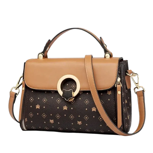 FOXER Women's Bag PVC Leather Vintage Signature Totes Retro Fashion Female Handbag Casual Ladies Travel Shoulder Crossbody Bags - laurichshop