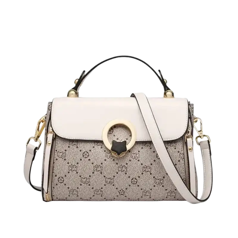 FOXER Women's Bag PVC Leather Vintage Signature Totes Retro Fashion Female Handbag Casual Ladies Travel Shoulder Crossbody Bags - laurichshop