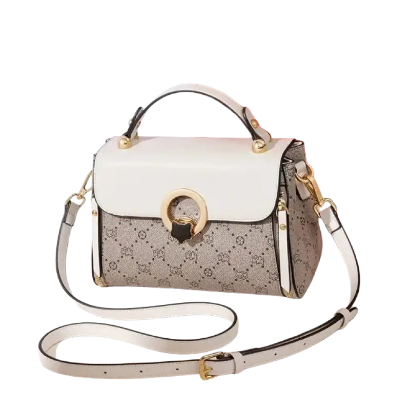 FOXER Women's Bag PVC Leather Vintage Signature Totes Retro Fashion Female Handbag Casual Ladies Travel Shoulder Crossbody Bags - laurichshop