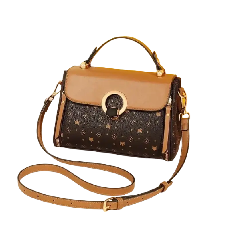 FOXER Women's Bag PVC Leather Vintage Signature Totes Retro Fashion Female Handbag Casual Ladies Travel Shoulder Crossbody Bags - laurichshop