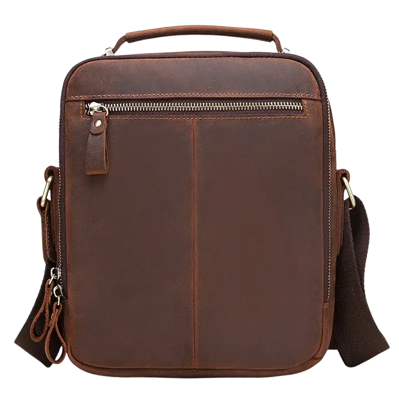 Humerpaul Genuine Large Capacity Leather Men Shoulder Vintage Cross Bags