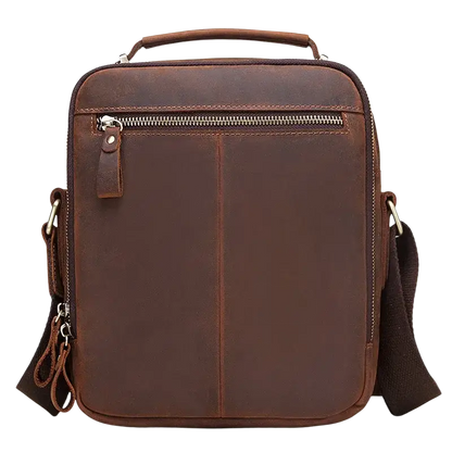 Humerpaul Genuine Large Capacity Leather Men Shoulder Vintage Cross Bags