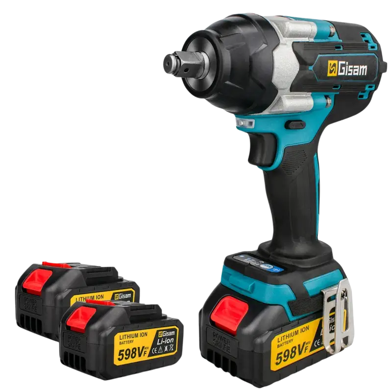 Gisam Electric Impact Wrench 1/2 inch Lithium-Ion - Drill