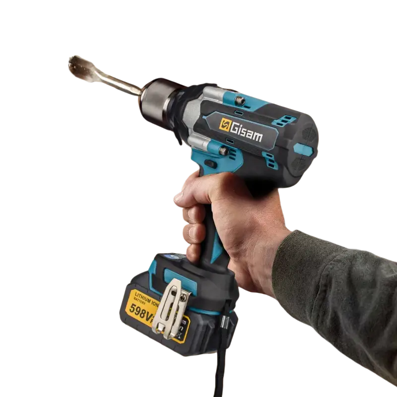 Gisam Electric Impact Wrench 1/2 inch Lithium-Ion - Drill