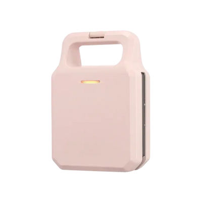 DMWD Bread Sandwich Maker Mini Light Food Waffle - Pink - Toaster Machine