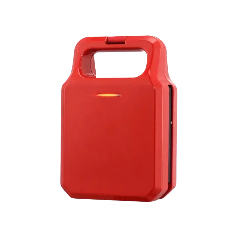 DMWD Bread Sandwich Maker Mini Light Food Waffle - Red - Toaster Machine