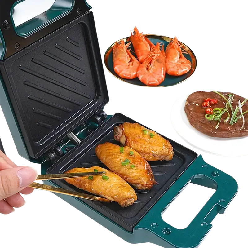 DMWD Bread Sandwich Maker Mini Light Food Waffle - Toaster Machine