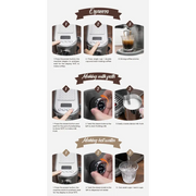 HiBREW 20 Bar Semi Automatic Espresso Coffee Machine Temperature Adjustable