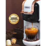 Hibrew 5 in 1 Multiple Capsule Coffee Machine Hot/Cold D G Cappuccino