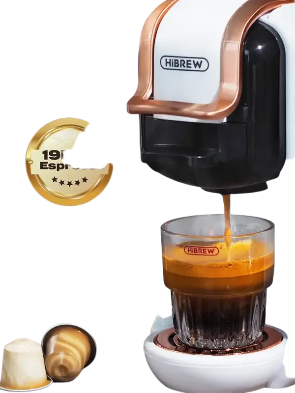 Hibrew 5 in 1 Multiple Capsule Coffee Machine Hot/Cold D G Cappuccino