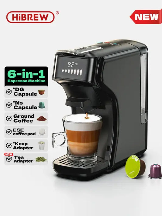 Hibrew 6 in 1 Capsule Coffee Machine Hot/Cold Multiple Espresso Cappuccino