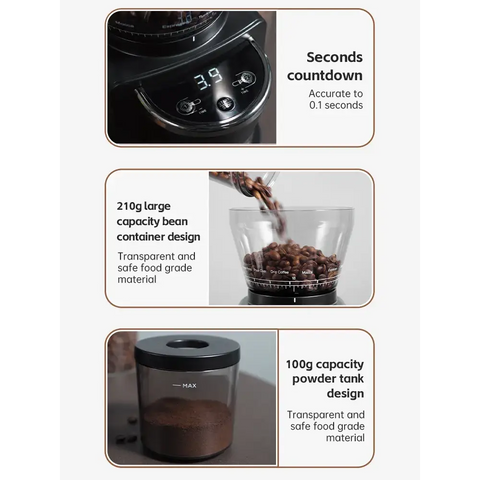 HiBREW Automatic Burr Mill Electric Coffee Grinder with 31 Gears for Espresso