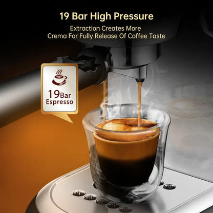 Hibrew Automatic Super Slim ESE POD& Powder Espresso Cappuccino Machine