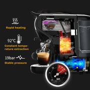 Hibrew Coffee Machine 19 Bar 4 in 1 Hot & Cold Multiple Capsule Espresso